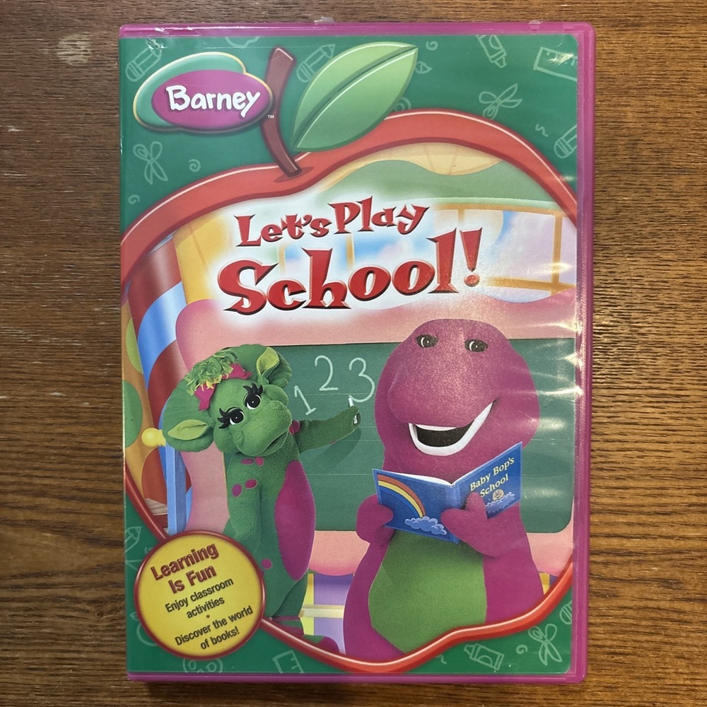 Barney Let's Play School‎ DVD Very Rare By Lionsgate Studios-SHIPS N 24 HOURS
